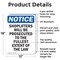 Signmission Shoplifters Will Be Prosecuted OSHA Notice Sign, Aluminum, 12in W x 18in L, 2PK OS-2PACK-NS-A-1218-V-16581 - alternate 3